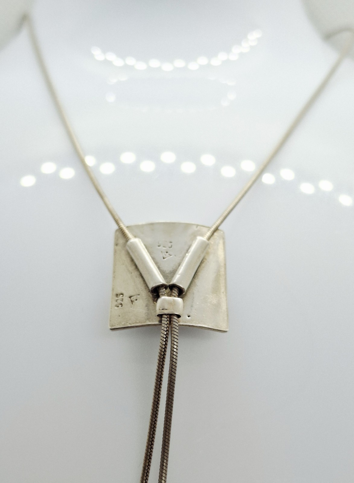 SILPADA HAMMERED STERLING SILVER 925 LABRADORITE LARIAT NECKLACE