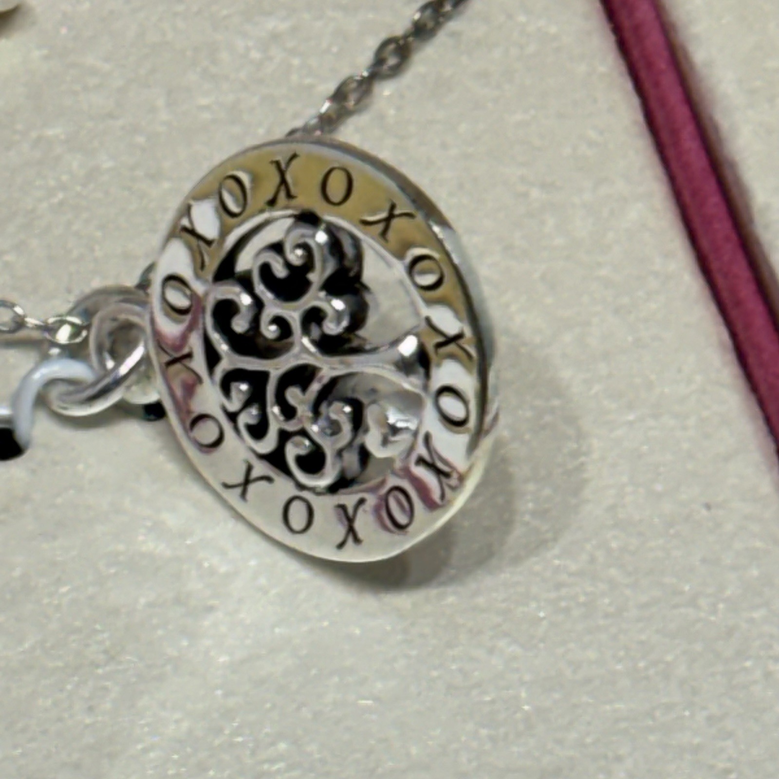 New Footnotes “My Family My Love” 925 Sterling Silver Pendant Necklace