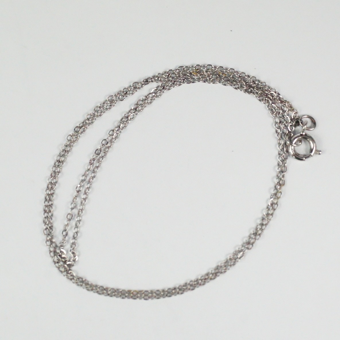 Sterling Silver 18″ 1.2mm Cable Chain Necklace VGUC 0.89 g