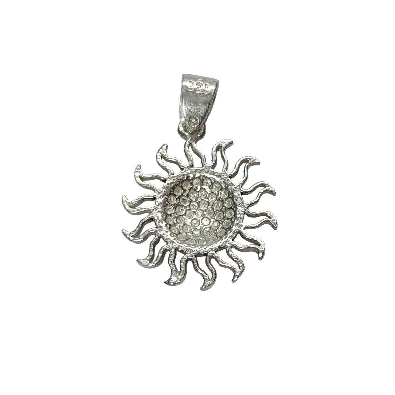 Handmade Sterling Silver Pendant Sun Hallmarked 925 Nickel Free