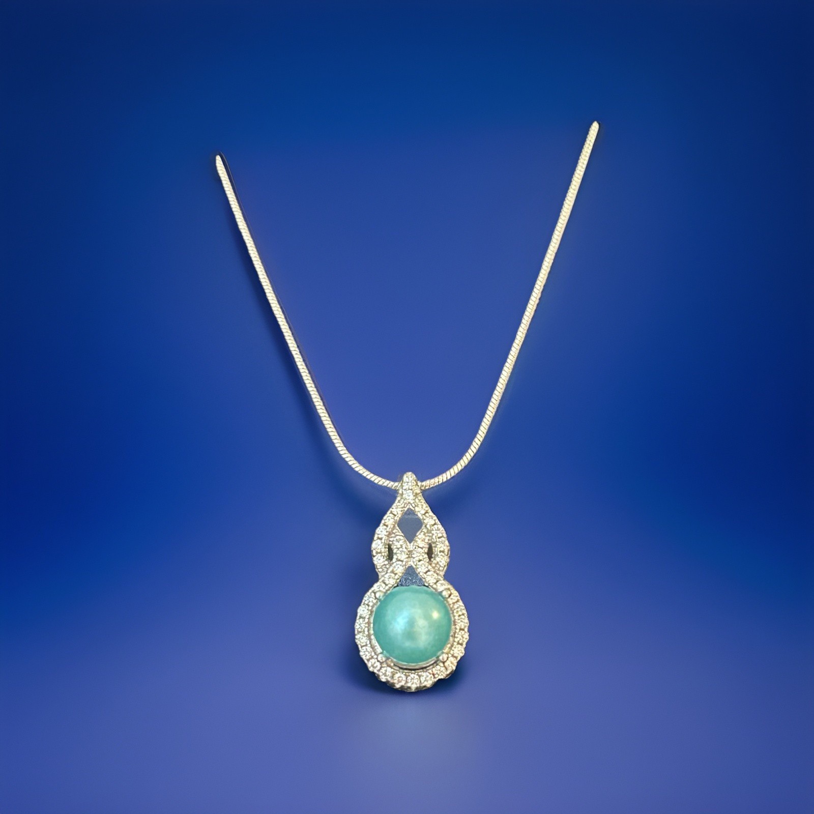Teardrop Infinity Pendant