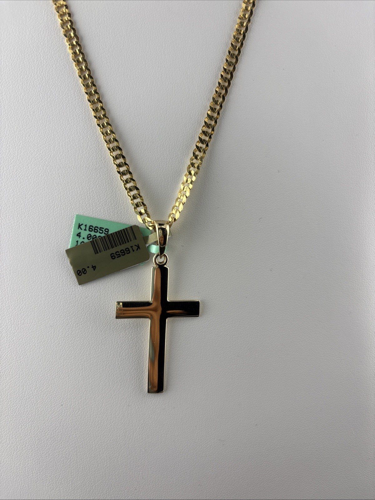 10 k solid gold 100% Real Gold cross pendant men