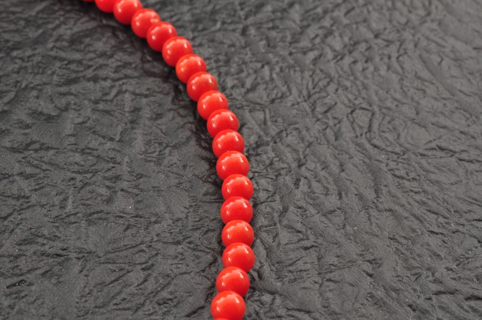 925 silver clasp red coral necklace with Certification (440mm (17.3in) 88.5ct).