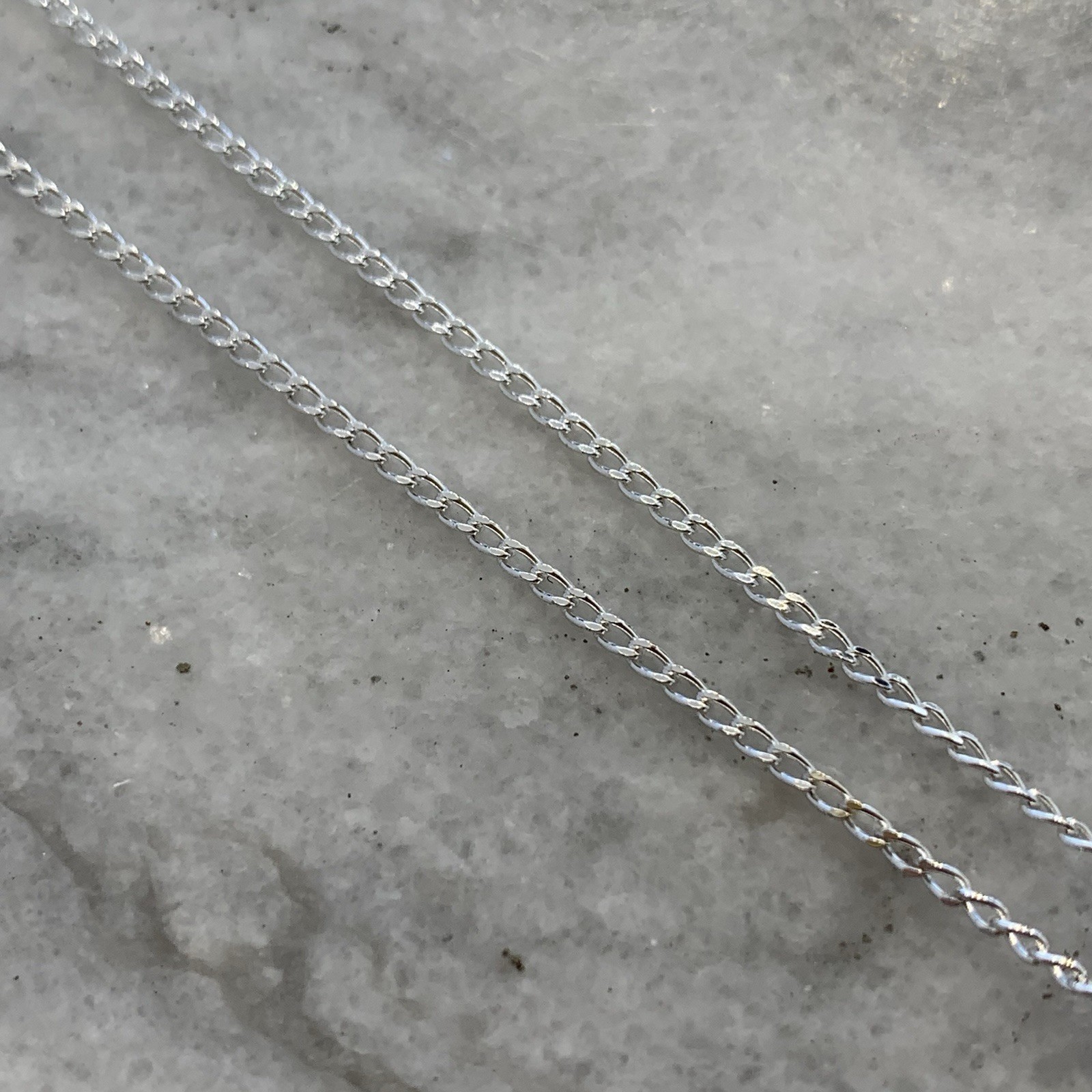 Sterling Silver 925 Pink Topaz Cross Pendant Chain Necklace – 16″ Inches